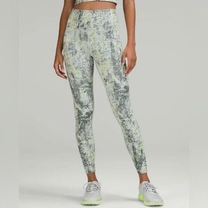 Lululemon 8 Wunder Train High-Rise Tight Pockets 25" Cinder Grain Smoked Spruce